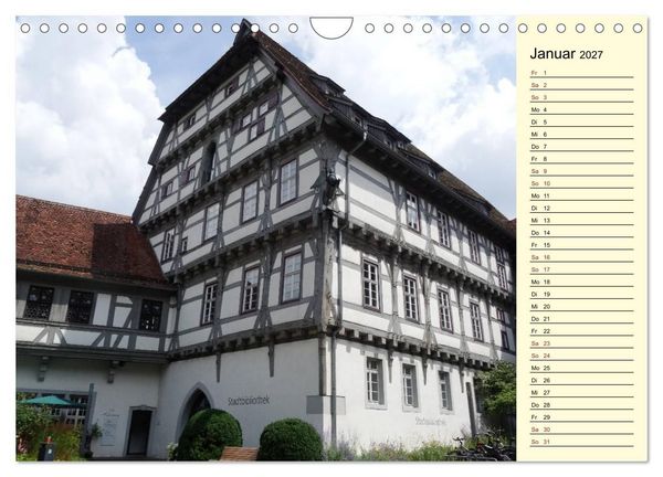 Produktbild: Unterwegs in Schw&auml;bisch Gm&uuml;nd (Wandkalender 2027 DIN A4 quer), CALVENDO Monatskalender