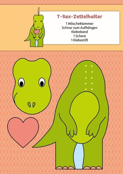 Produktbild: Lass uns basteln &ndash; Bastelbuch ab 4 Jahre &ndash; Dinosaurier