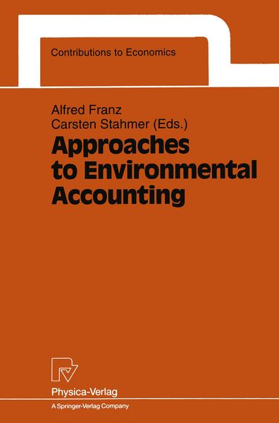 Produktbild: Approaches to Environmental Accounting