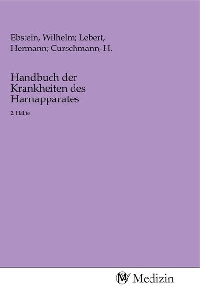Produktbild: Handbuch der Krankheiten des Harnapparates