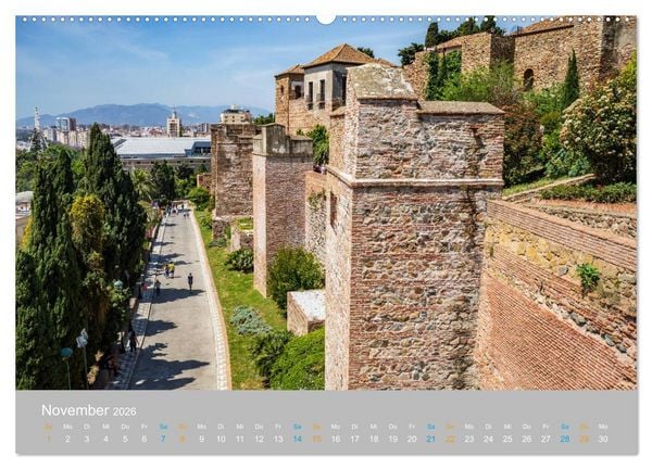 Produktbild: Malaga - andalusische Mittelmeerk&uuml;ste (Wandkalender 2026 DIN A2 quer), CALVENDO Monatskalender