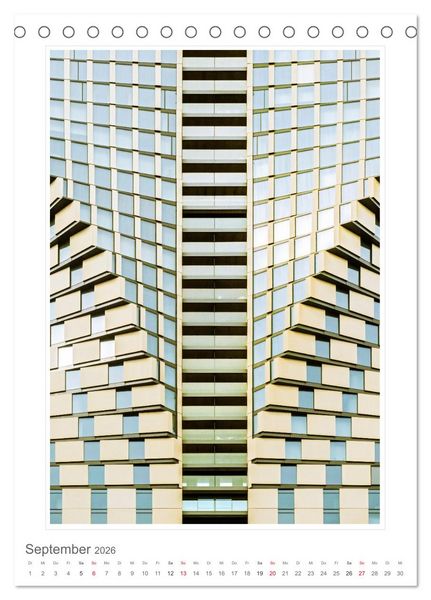 Produktbild: Architektur. eindrucksvolle Fassaden (Tischkalender 2026 DIN A5 hoch), CALVENDO Monatskalender