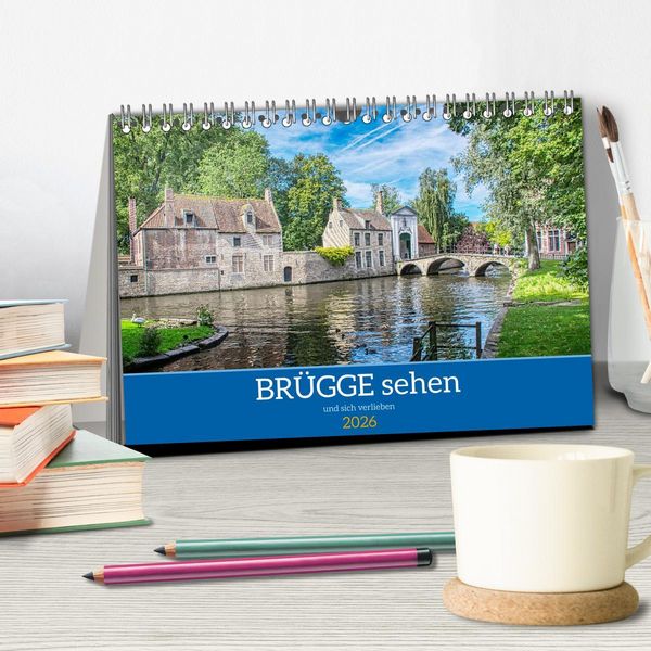 Produktbild: Br&uuml;gge sehen - und sich verlieben (Tischkalender 2026 DIN A5 quer), CALVENDO Monatskalender