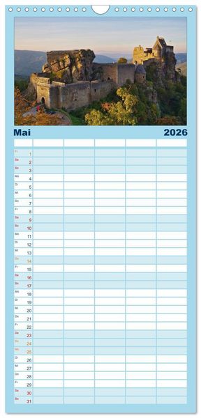Produktbild: Familienplaner 2026 - Die Wachau - Bezaubernde Orte an der Donau mit 5 Spalten (Wandkalender, 21 x 45 cm) CALVENDO