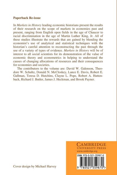Produktbild: Markets in History