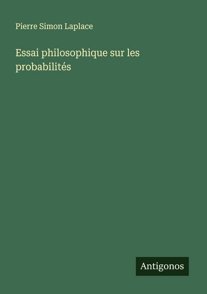 Produktbild: Essai philosophique sur les probabilit&eacute;s