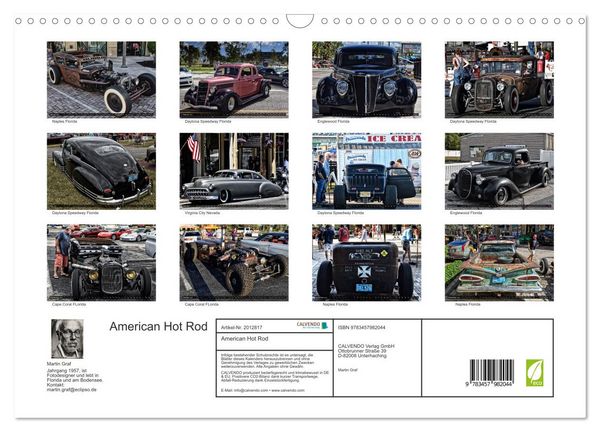 Produktbild: American Hot Rod (Wandkalender 2026 DIN A3 quer), CALVENDO Monatskalender