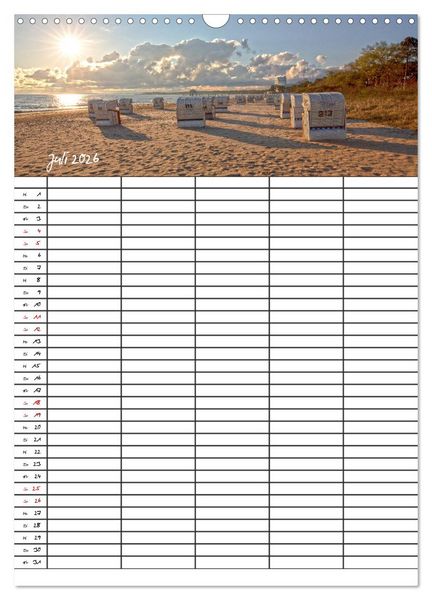 Produktbild: Timmendorfer Strand - Ostsee Urlaubsparadies (Wandkalender 2026 DIN A3 hoch), CALVENDO Monatskalender