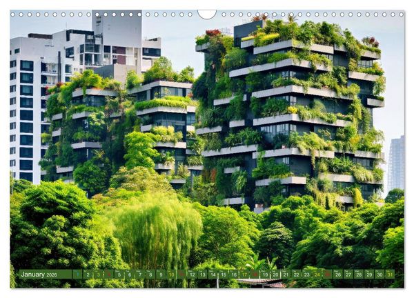 Produktbild: Nature Feeling - Urban Jungle (Wall Calendar 2026 DIN A3 landscape), CALVENDO 12 Month Wall Calendar