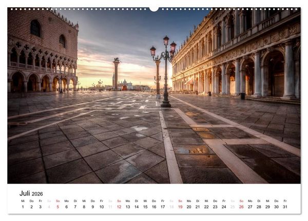Produktbild: Venedig - La Serenissima 2026 (hochwertiger Premium Wandkalender 2026 DIN A2 quer), Kunstdruck in Hochglanz