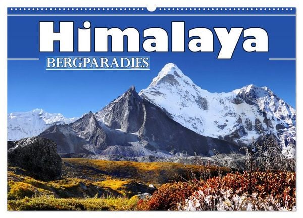 Himalaya - Bergparadies (Wandkalender 2026 DIN A2 quer), CALVENDO Monatskalender
