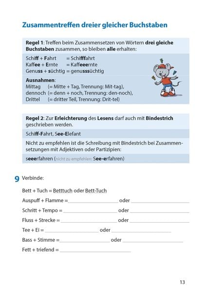 Produktbild: Rechtschreibtraining ab 5. Klasse und f&uuml;r Erwachsene, A5-Heft
