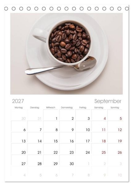 Produktbild: Tischplaner 2027 - Brot & Kaffee Impressionen 2027 (A5 Tischkalender zum Aufstellen) CALVENDO