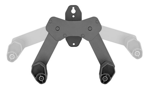 Produktbild: Elevar LBM-05 Fahrradwandhalter Anzahl Einstellpl&auml;tze=1 Stahl, PVC, Silikon Matt Schwarz
