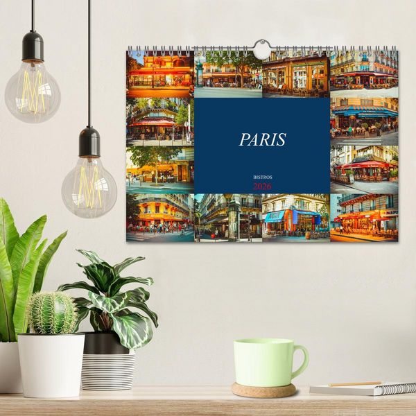 Produktbild: Paris Bistros (Wandkalender 2026 DIN A4 quer), CALVENDO Monatskalender
