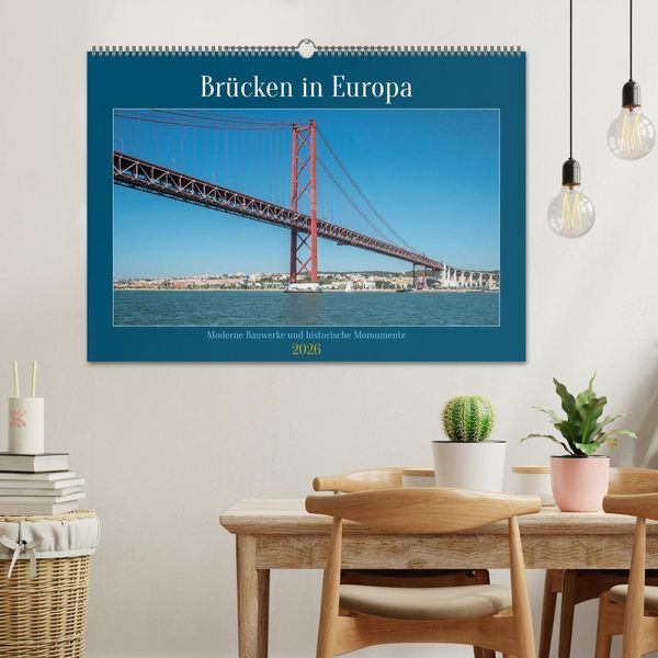 Produktbild: Br&uuml;cken in Europa (Wandkalender 2026 DIN A2 quer), CALVENDO Monatskalender