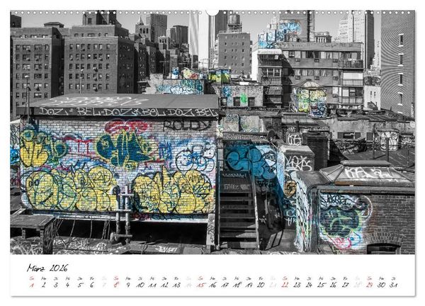 Produktbild: New York &ndash; The Big Apple (hochwertiger Premium Wandkalender 2026 DIN A2 quer), Kunstdruck in Hochglanz