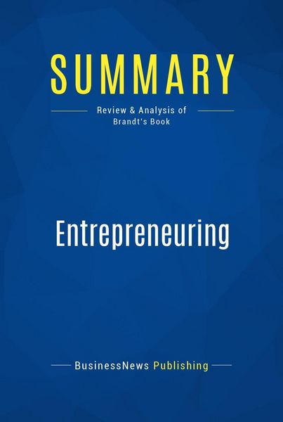 Produktbild: Summary: Entrepreneuring