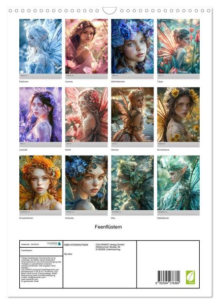 Produktbild: Feenfl&uuml;stern (Wandkalender 2027 DIN A3 hoch), CALVENDO Monatskalender