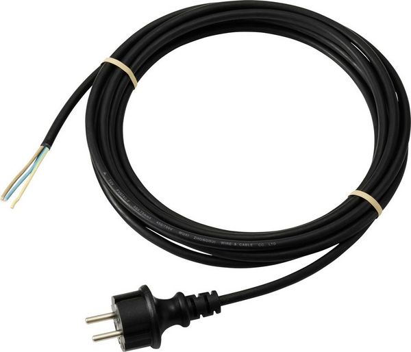 Produktbild: Sygonix SY-6887476 Strom Anschlusskabel Schwarz 5m
