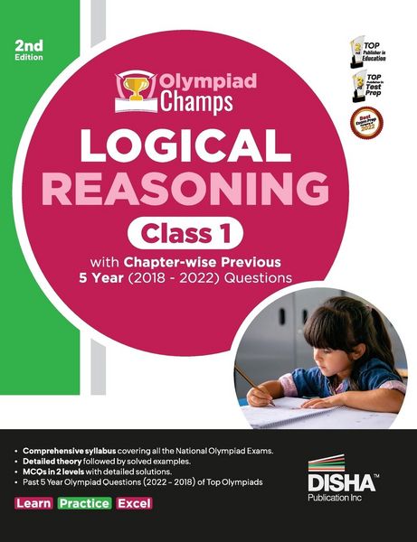 Produktbild: Olympiad Champs Logical Reasoning Class 1 with Chapter-wise Previous 5 Year (2018 - 2022) Questions 2nd Edition | Complete Prep Guide with Theory, PYQ