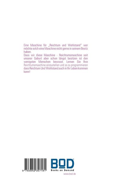 Produktbild: Entdecken Sie Ihre eigene Reichtumsmaschine!