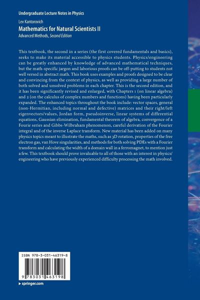 Produktbild: Mathematics for Natural Scientists II