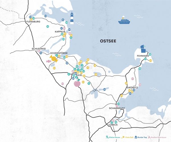 Produktbild: Gl&uuml;ckszeit f&uuml;r Familien - Ostsee. Schleswig-Holstein