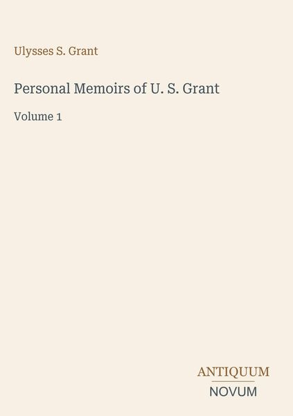 Produktbild: Personal Memoirs of U. S. Grant