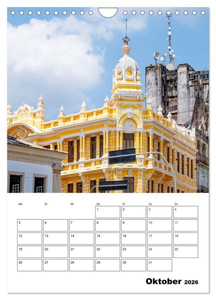Produktbild: Salvador de Bahia - wundersch&ouml;nes Reiseziel (Wandkalender 2026 DIN A4 hoch), CALVENDO Monatskalender