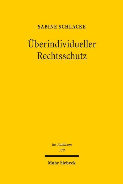 Produktbild: &Uuml;berindividueller Rechtsschutz