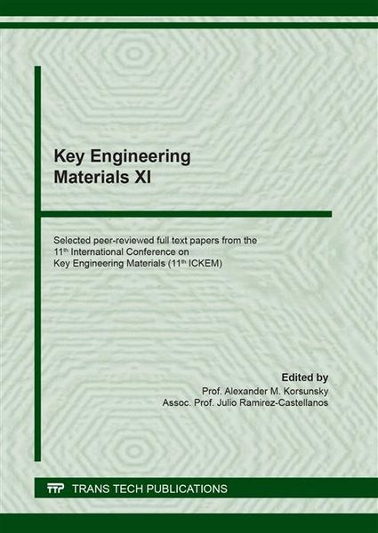 Produktbild: Key Engineering Materials XI