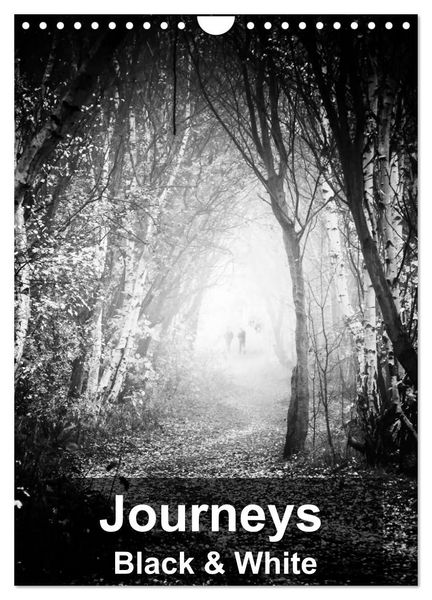 Produktbild: Journeys - Black & White (Wall Calendar 2027 DIN A4 portrait), CALVENDO 12 Month Wall Calendar