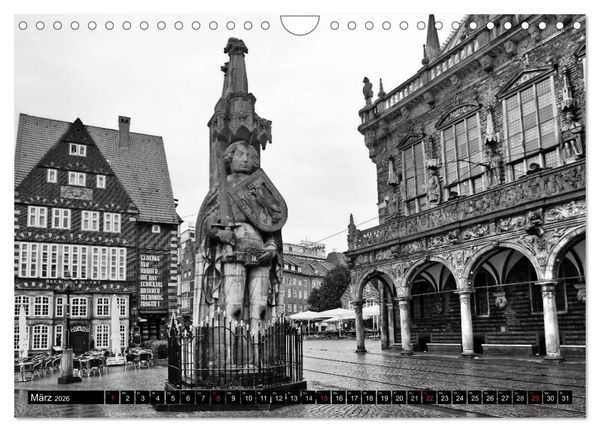 Produktbild: Historisches Bremen (Wandkalender 2026 DIN A4 quer), CALVENDO Monatskalender