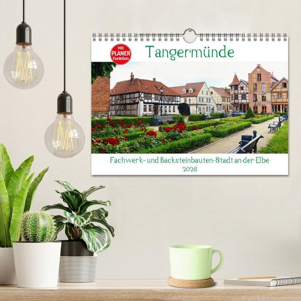 Produktbild: Tangerm&uuml;nde - Fachwerk- und Backsteinbauten-Stadt an der Elbe (Wandkalender 2026 DIN A4 quer), CALVENDO Monatskalender