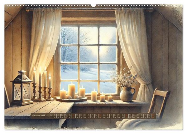 Produktbild: Im kleinen Cottage (hochwertiger Premium Wandkalender 2027 DIN A2 quer), Kunstdruck in Hochglanz