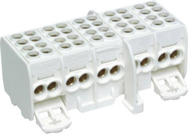 Produktbild: Hager KH25C KH25C 5P Wei&szlig; Anschlussblock Klemme 5polig 80A 1St.