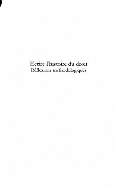 Produktbild: Ecrire l'histoire du droit