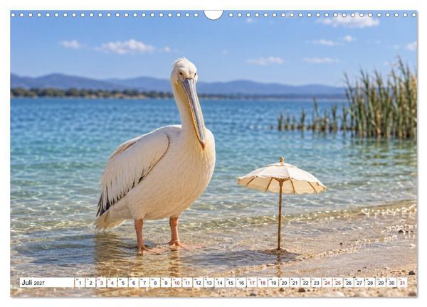 Produktbild: NICHT MEIN PROBLEM - Tiere mit Charakter (Wandkalender 2027 DIN A3 quer), CALVENDO Monatskalender