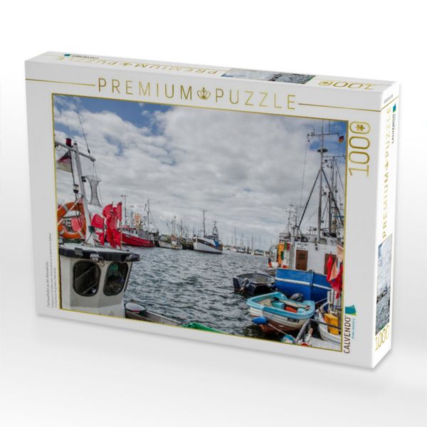 Produktbild: CALVENDO Puzzle Fischereih&auml;fen an der Ostseek&uuml;ste | 1000 Teile Lege-Gr&ouml;&szlig;e 64x48cm Foto-Puzzle f&uuml;r gl&uuml;ckliche Stunden