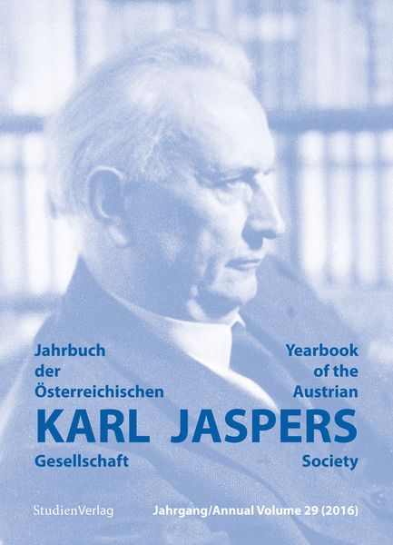 Produktbild: Jahrbuch der Österreichischen Karl-Jaspers-Gesellschaft 29/2016