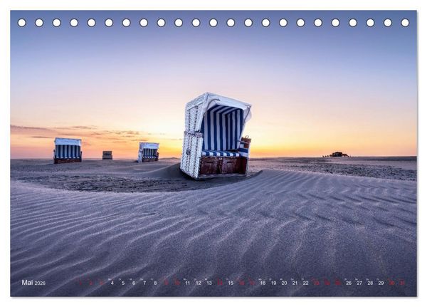 Produktbild: Nordseeurlaub in St. Peter-Ording (Tischkalender 2026 DIN A5 quer), CALVENDO Monatskalender