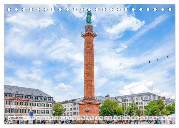 Produktbild: Darmstadt Stadtansichten (Tischkalender 2026 DIN A5 quer), CALVENDO Monatskalender