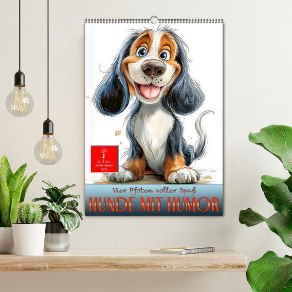 Produktbild: Hunde mit Humor (Wandkalender 2026 DIN A2 hoch), CALVENDO Monatskalender