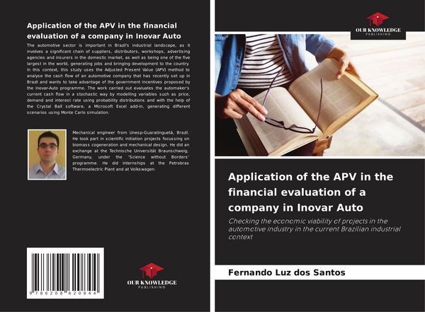 Produktbild: Application of the APV in the financial evaluation of a company in Inovar Auto