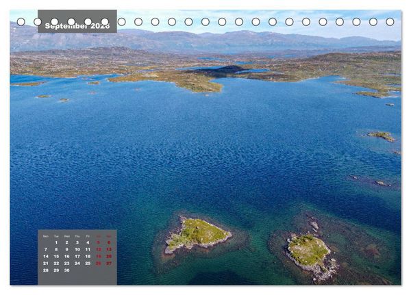 Produktbild: Bird's eye view of Norway (Desk Calendar 2026 DIN A5 landscape), CALVENDO 12 Month DeskCalendar