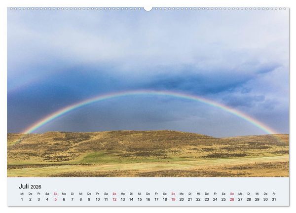 Produktbild: Feuerland - Am Puls der Wildnis (Wandkalender 2026 DIN A2 quer), CALVENDO Monatskalender