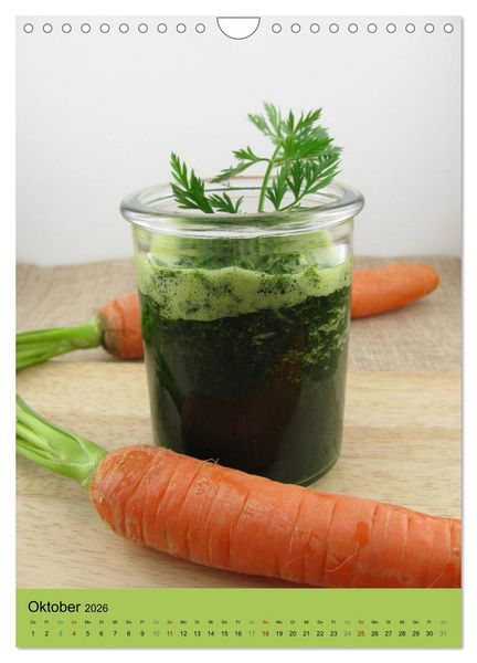 Produktbild: Detox Drinks! Gesund und lecker (Wandkalender 2026 DIN A4 hoch), CALVENDO Monatskalender