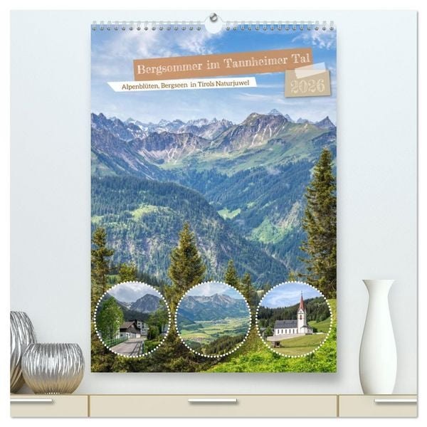 Bergsommer im Tannheimer Tal (hochwertiger Premium Wandkalender 2026 DIN A2 hoch), Kunstdruck in Hochglanz