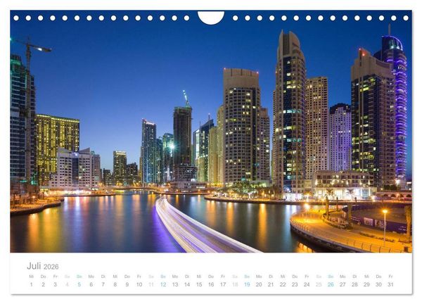 Produktbild: Dubai Architektur 2026 (Wandkalender 2026 DIN A4 quer), CALVENDO Monatskalender